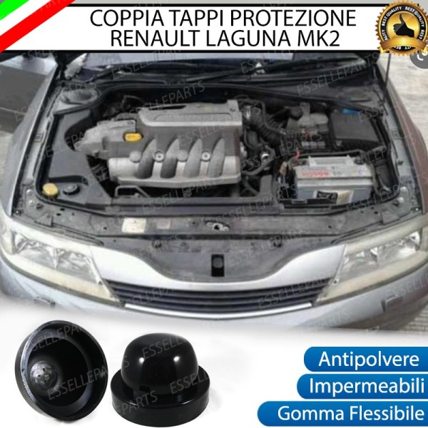 Tappi Coprifaro Anabbaglianti Maggiorati in Gomma per Renault Laguna 2
