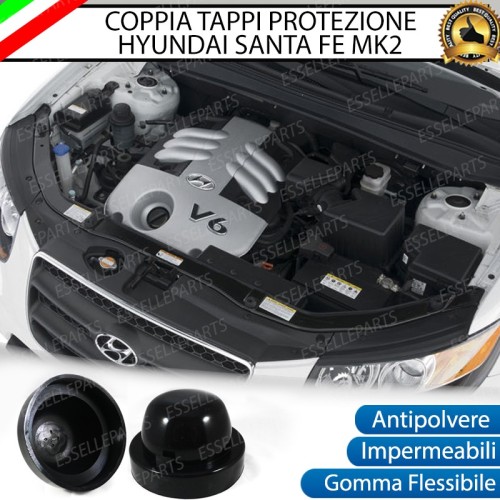 COPPIA TAPPI COPRIFARO PER XENON O LED Hyundai Santa Fe 2