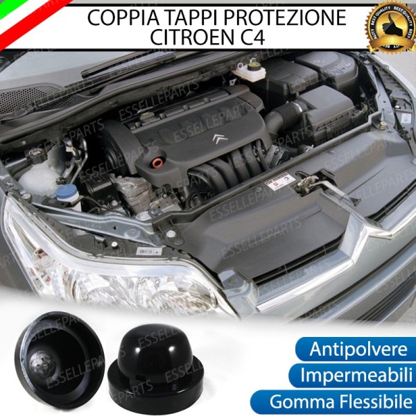 Cuffie Tappi Fari Maggiorati in Gomma per Citroen C4