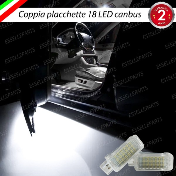 Coppia Placchette Antipozzanghera LED 6000K CANBUS per Skoda Rapid