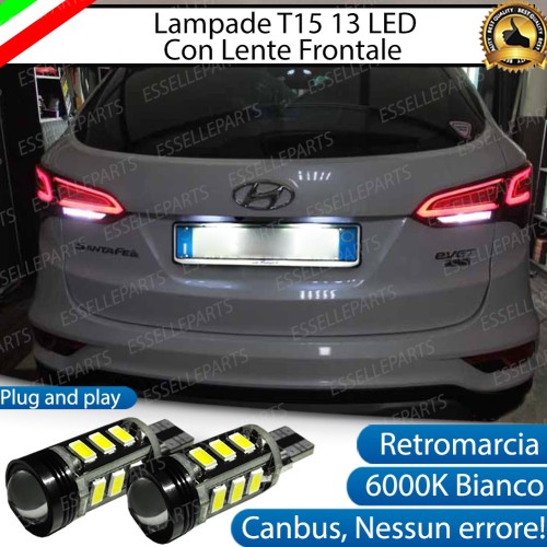 Luci Retromarcia Led Canbus HYUNDAI SANTA FE III Luce Bianca No Error