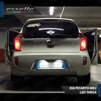 Luci Targa 5 LED Per Kia Picanto 2 Canbus 6000K Bianco