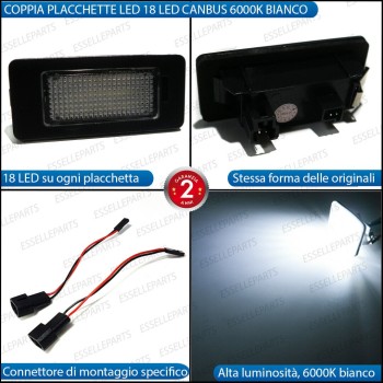 Placchette a Led 6000K per Luci targa BMW SERIE 6 F13