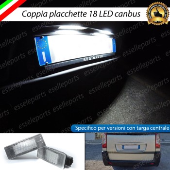 Placchette a LED Complete con targa posteriore centrale