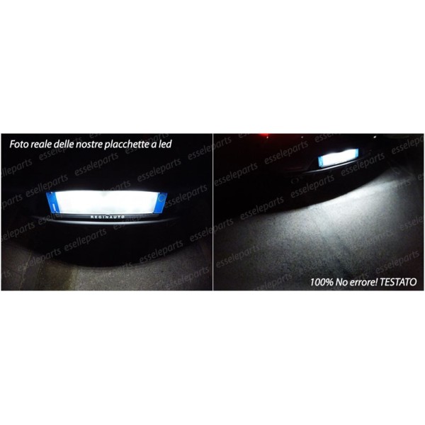 Coppia Placchette Luci Targa LED 6000K CANBUS per Opel Combo (F)