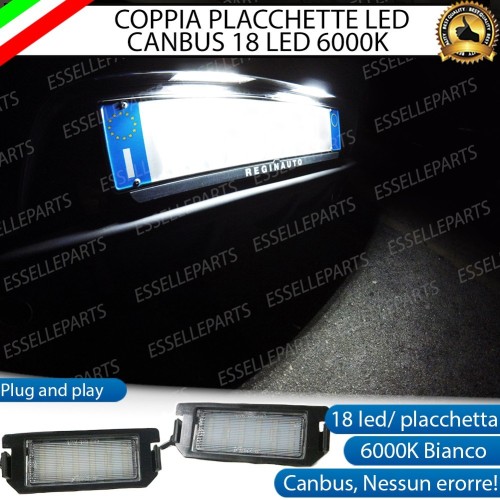 Coppia Placchette Luci Targa LED 6000K CANBUS per Hyundai I20 II