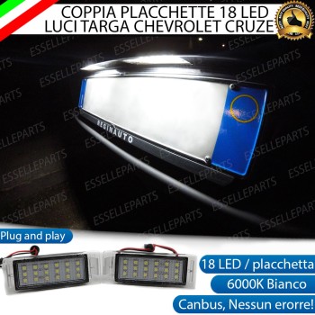 Placchette Luci Targa Led CHEVROLET VOLT canbus 6000k placchetta