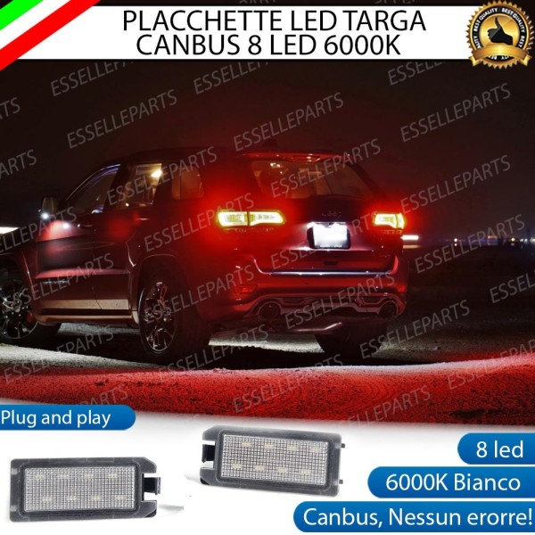 Placchette Luci targa LED Canbus  JEEP COMPASS MK1