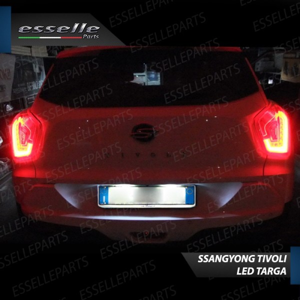 Luci Targa 5 LED Canbus 6000K per SSANGYONG TIVOLI