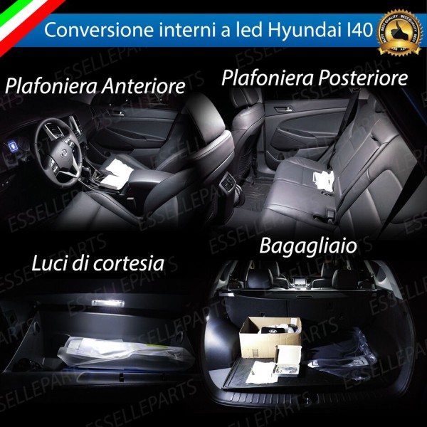 Kit LED interni Completo 6000K bianco Canbus Hyundai I40 Dal 2014