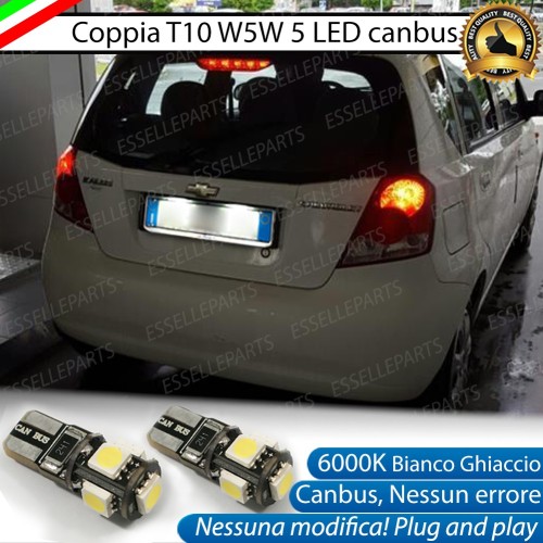 Luci targa 5 LED Canbus