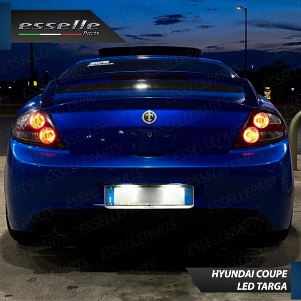 Luci Targa 3 LED Canbus 6000K per HYUNDAI COUPE II