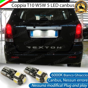 Luci targa 5 LED Canbus SSANGYONG REXTON