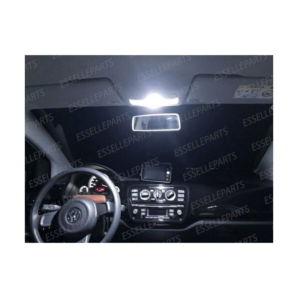 Kit LED interni + LED targa 6000K Bianco Canbus VW UP plafoniera anteriore Singola