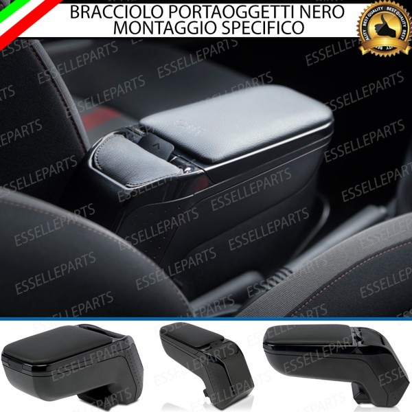 Bracciolo Portaoggetti in Eco Pelle Regolabile Specifico per Alfa Romeo Mito