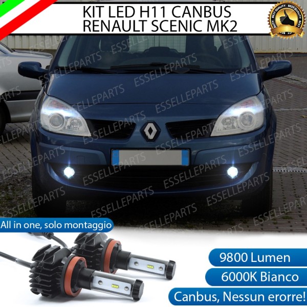 Kit Full LED H11 coppia lampade FENDINEBBIA RENAULT SCENIC II