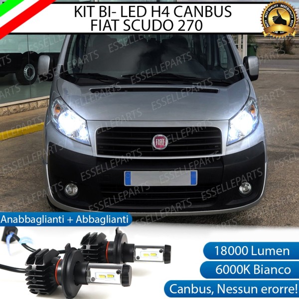 Kit Full Led 6000k canbus LAMPADE H4 FIAT SCUDO II Luce Bianca No Error