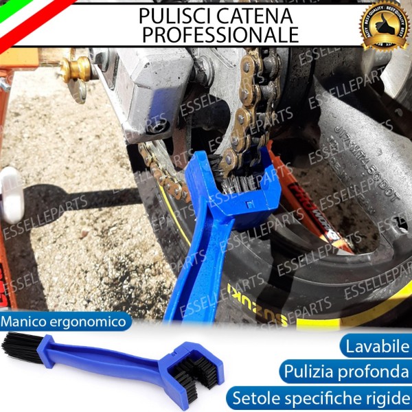 Pulisci Catena e Ingranaggi Antigraffio Specifico per Moto, Scooter, Quod Triumph