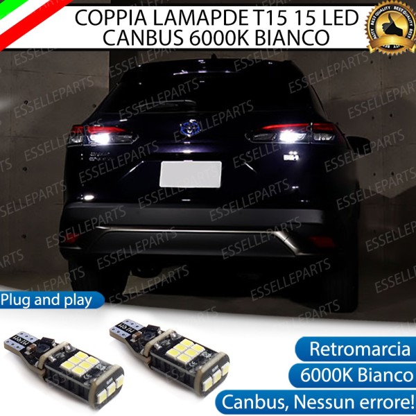 Luci Retromarcia 1200 LUMEN T15 W16W CANBUS 3.0 NO ERROR