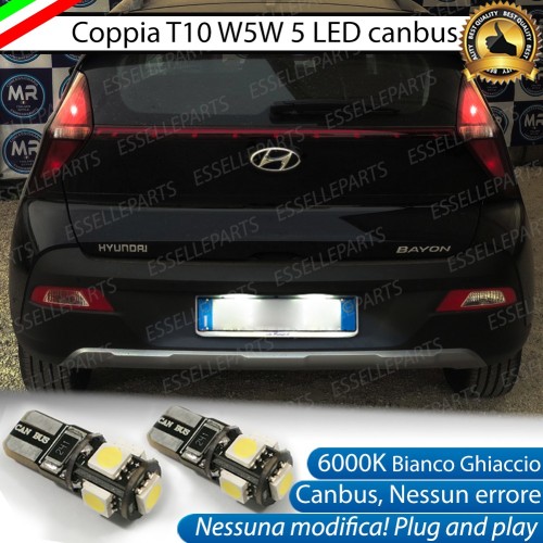 Luci Targa 5 LED Canbus 6000K per HYUNDAI BAYON