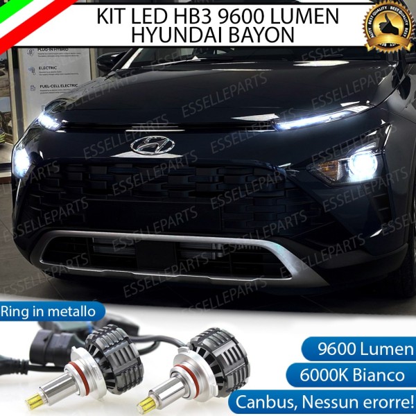 Kit Full LED coppia HB3 9600 LUMEN Anabbaglianti + Abbaglianti HYUNDAI BAYON