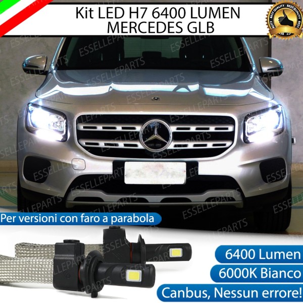 Kit Full LED H7 6400 LUMEN Anabbaglianti MERCEDES GLB