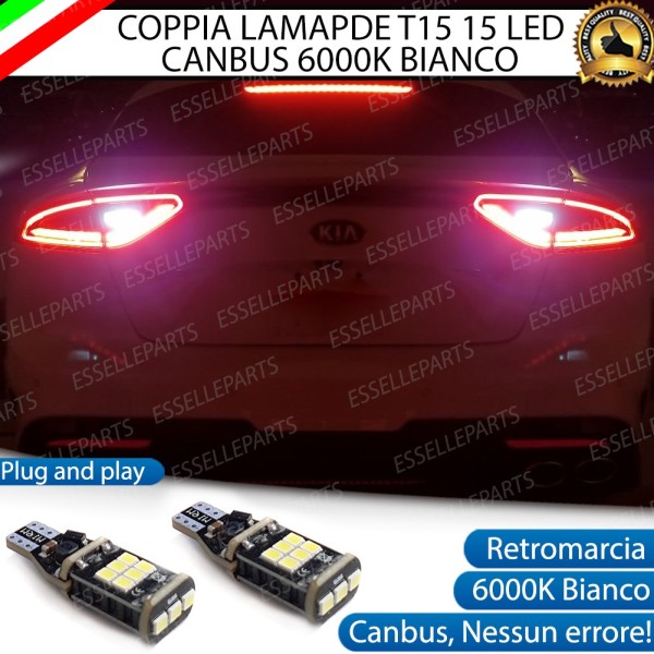 Luci Retromarcia 1200 LUMEN T15 W16W CANBUS 3.0 NO ERROR