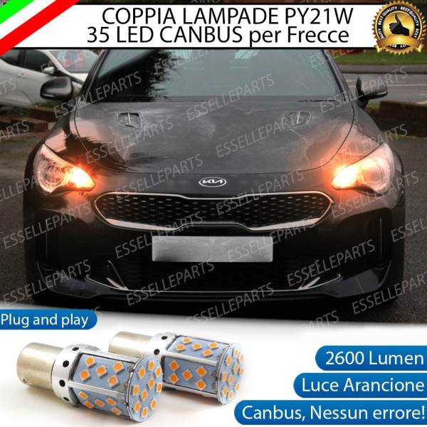 Coppia Frecce Anteriori PY21W 35 LED Canbus KIA STINGER
