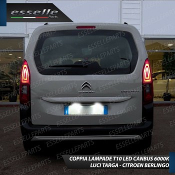 Luci Targa 5 LED Per Citroen Berlingo MK2 Canbus 6000K