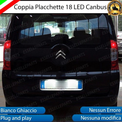 Placchette Luci targa 18 LED Canbus CITROEN NEMO