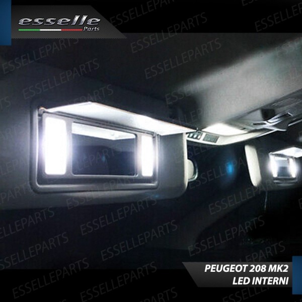 Led interni + Targa per Peugeot 208 MK2