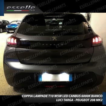 Led interni + Targa per Peugeot 208 MK2