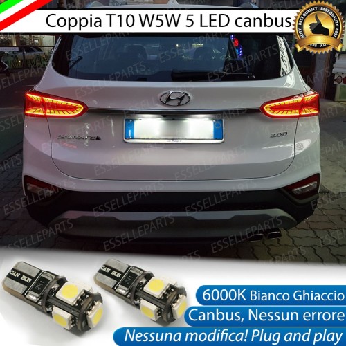 Luci Targa 5 LED Canbus 6000K per HYUNDAI SANTA FE IV