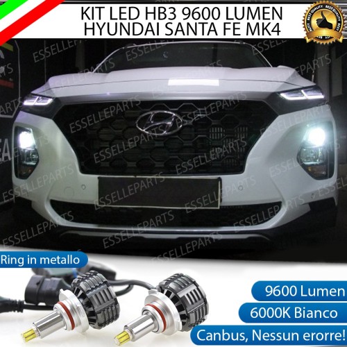 Kit Full LED coppia HB3 9600 LUMEN Anabbaglianti HYUNDAI SANTA FE IV