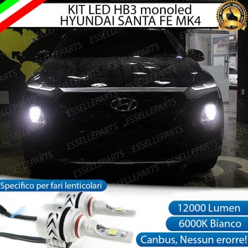 Kit Full Led monoled 6500k canbus lampade per HB3 HYUNDAI SANTA FE IV