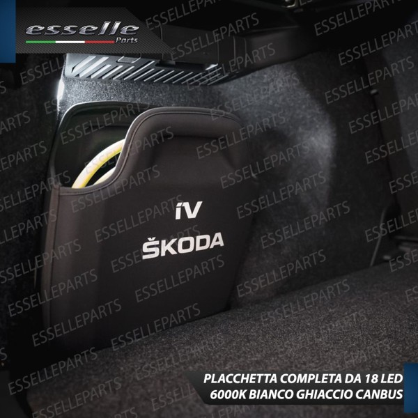Placchetta Vano Bagagli LED 6000K CANBUS per SKODA ENYAQ