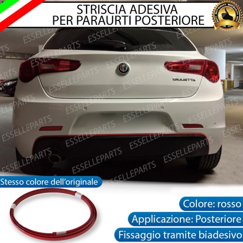 Striscia per Paraurti Posteriore Colore - ROSSO - Adesiva Specifica per Alfa Romeo Giulietta