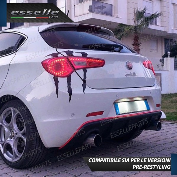 Striscia per Paraurti Posteriore ROSSO Per Alfa Romeo Giulietta