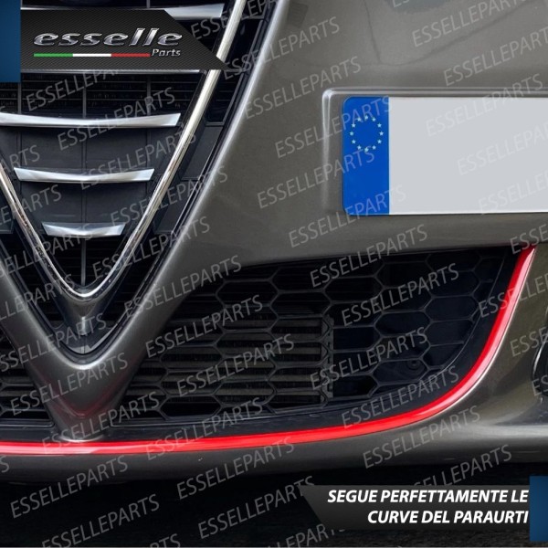 Striscia per Paraurti Anteriore ROSSO Per Alfa Romeo Giulietta
