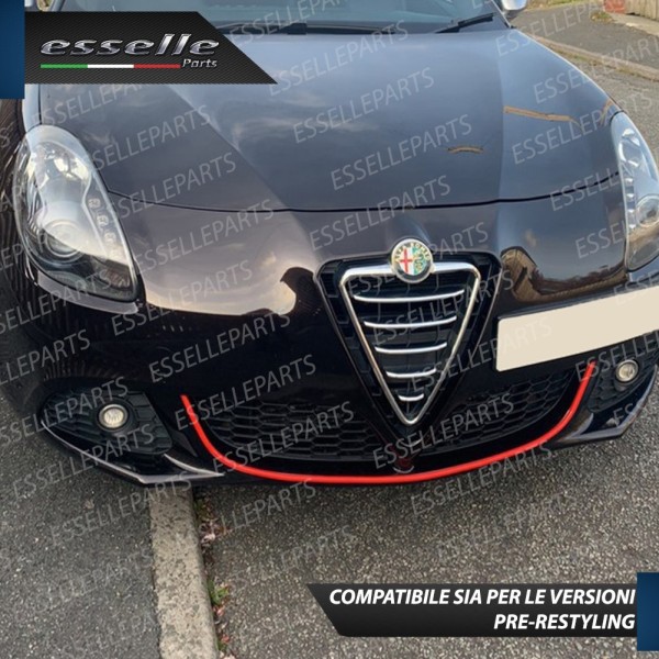 Striscia per Paraurti Anteriore ROSSO Per Alfa Romeo Giulietta