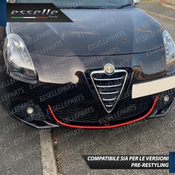 Striscia per Paraurti Anteriore ROSSO Per Alfa Romeo Giulietta