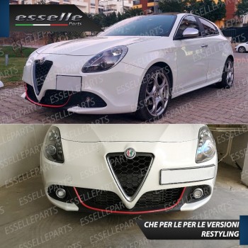 Striscia per Paraurti Anteriore ROSSO Per Alfa Romeo Giulietta