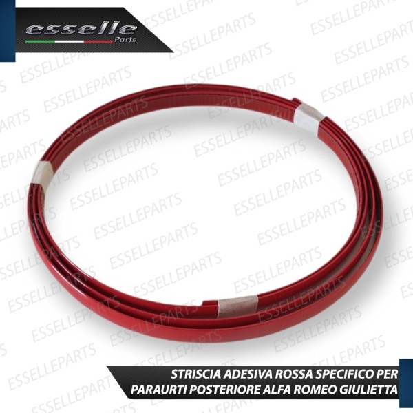 Strisce per Paraurti Anteriore + Posteriore Colore ROSSO Adesive Alfa Romeo Giulietta