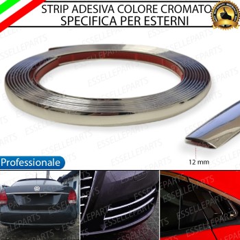 Profilo - CROMATO - Adesivo Specifico per Esterni Lunghezza 5 Metri