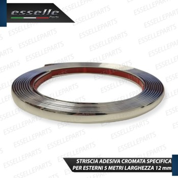 Profilo - CROMATO - Adesivo Specifico per Esterni Lunghezza 5 Metri