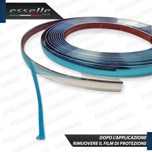 Profilo - CROMATO - Adesivo Specifico per Esterni Lunghezza 5 Metri