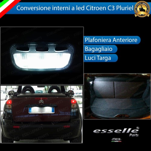 Led interni + Targa per Citroen C3 Pluriel