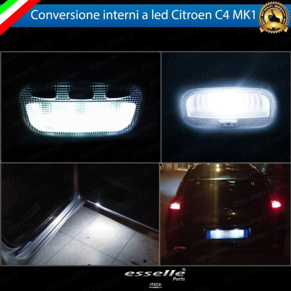 Led interni + Targa per Citroen C4