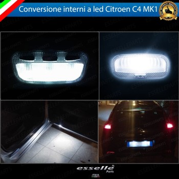 Led interni + Targa per Citroen C4