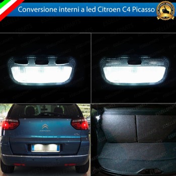 Led interni + Targa per Citroen C4 Picasso